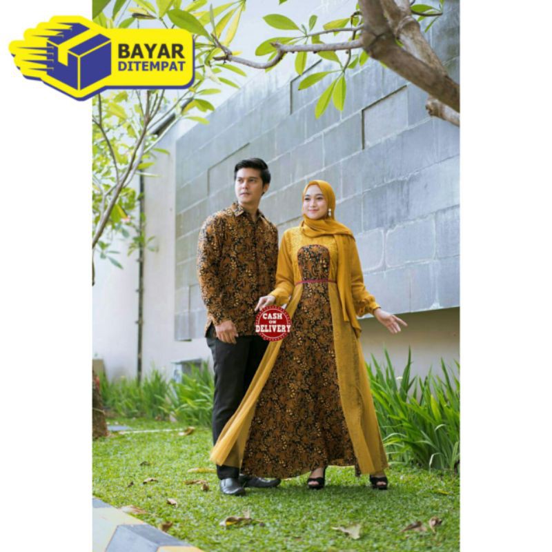 COUPLe GAMIS / SET BAJU BATIK / GAMIS BROKAT / SET LEBARAN KEKINIAN / KEMEJA / BAJU BATIK LEBARAN