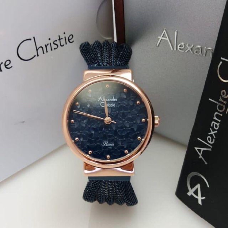 ALEXANDRE CHRISTIE AC 2779 WANITA ROSEGOLD BLUE ORIGINAL