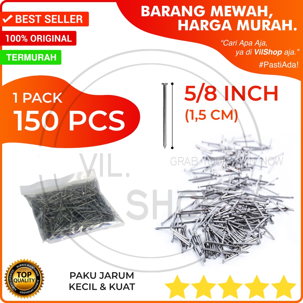 PAKU JARUM / PAKU KECIL 5/8" 1,5 CM 1 PACK 150 PCS / PAKU KAYU TRIPLEKS MULTIPLEKS KECIL PENDEK 5/8 