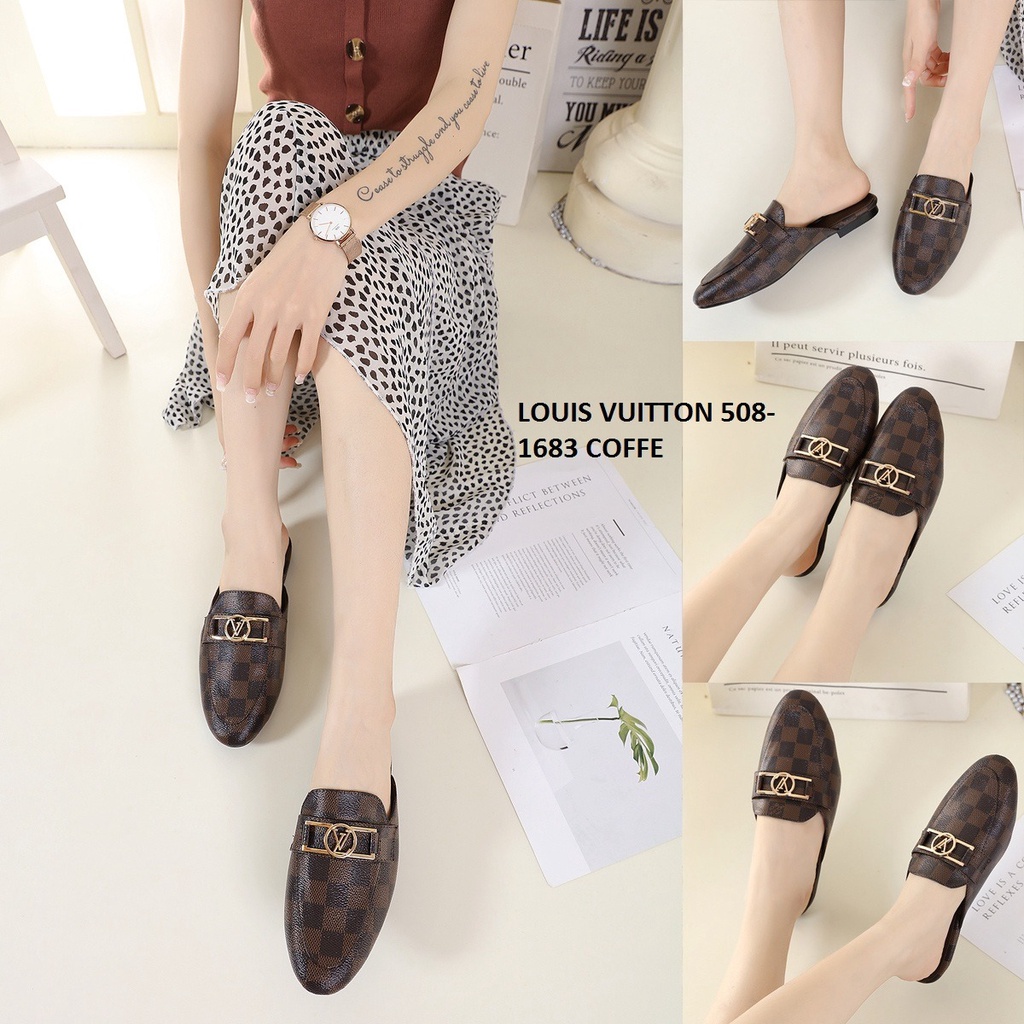 SEPATU WANITA LOAFERS MULES SHOES 508-1683