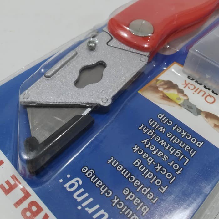 

Nikmati Pisau Cutter Cuter Lipat Foldable Knife Serba Guna Better Quality Bergaransi