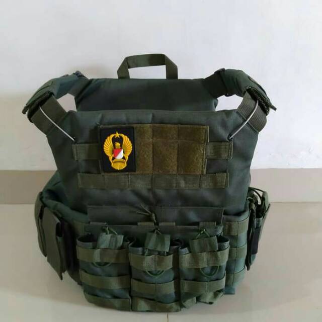 Rompi hijau tni ad - bodyvest hijau