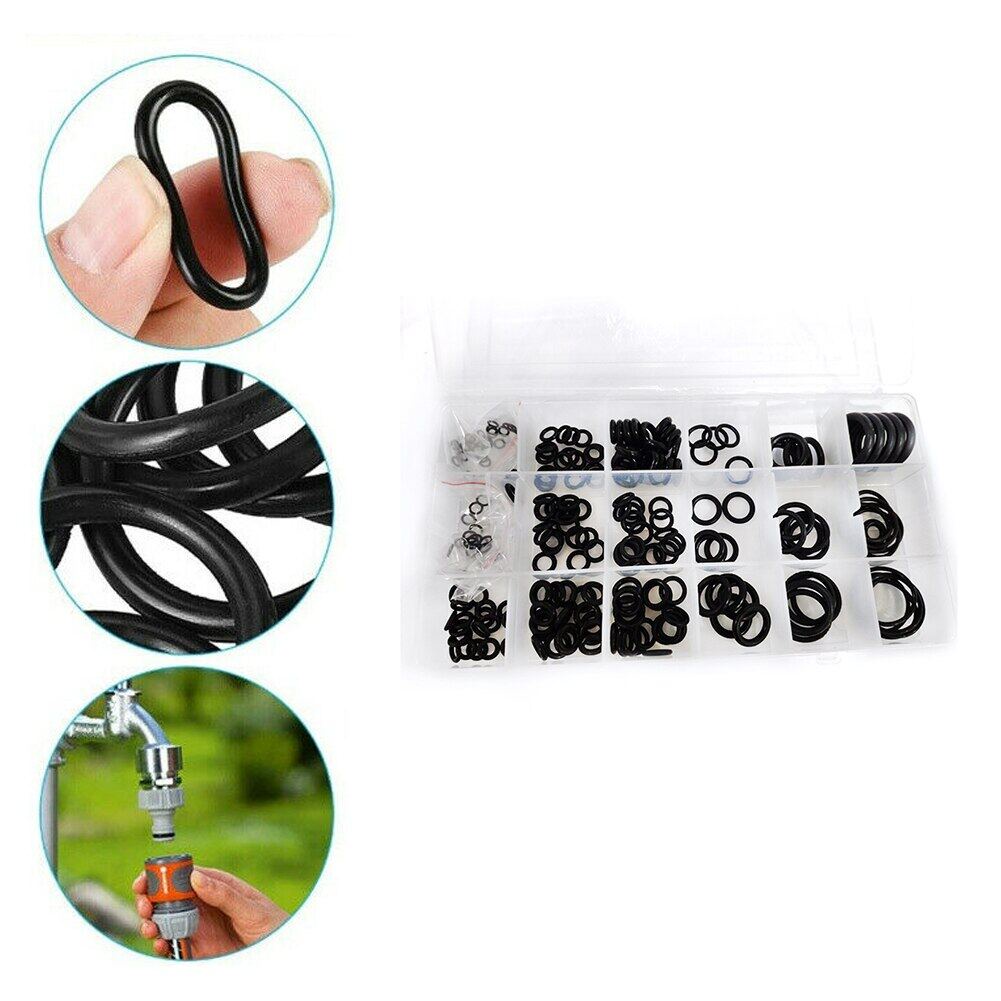 Rubber O Ring Seal Tightening 225 PCS Plus Box Black