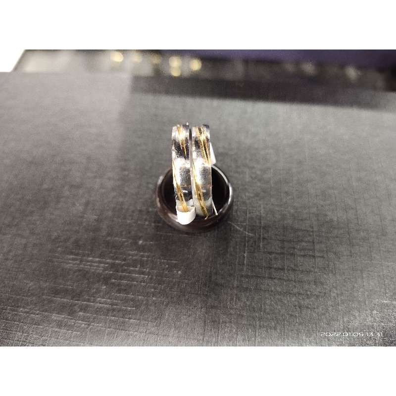 CINCIN TITANIUM KOMBINASI POLOS grosir isi 36pcs