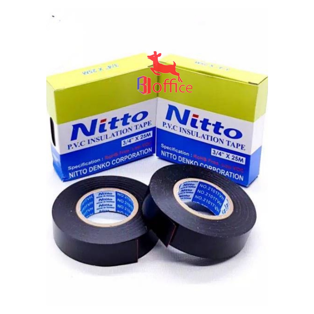 

Isolasi Listrik Hitam Nitto PVC / Hitam