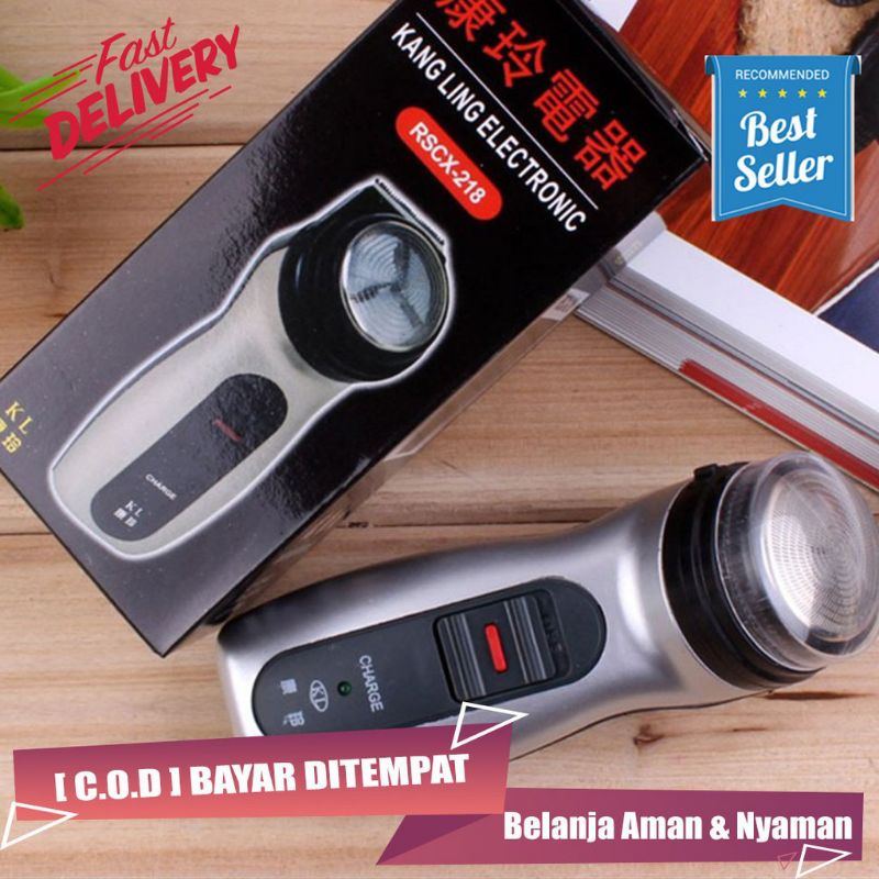 Glowrisstore Alat Cukur Kumis Jenggot Elektrik RSCX-218 Virall Shaver Kang Ling Ori