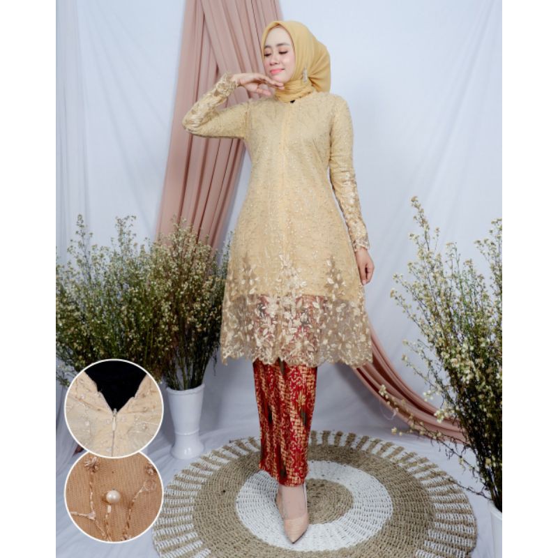 SETELAN KEBAYA TUNIK KURUNG BUSUI / KEBAYA TUNIK DIAJENG / KEBAYA PESTA