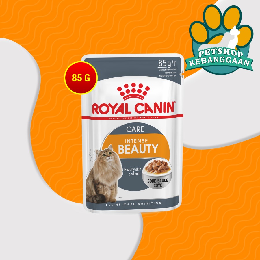 Royal Canin Intense Beauty Jelly 85 Gram / Makanan Kucing / Wet Food