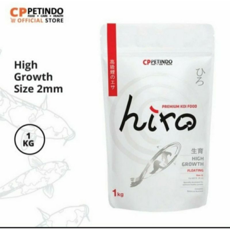 HIRO PREMIUM KOI food high growth size M 1kg pelet koi