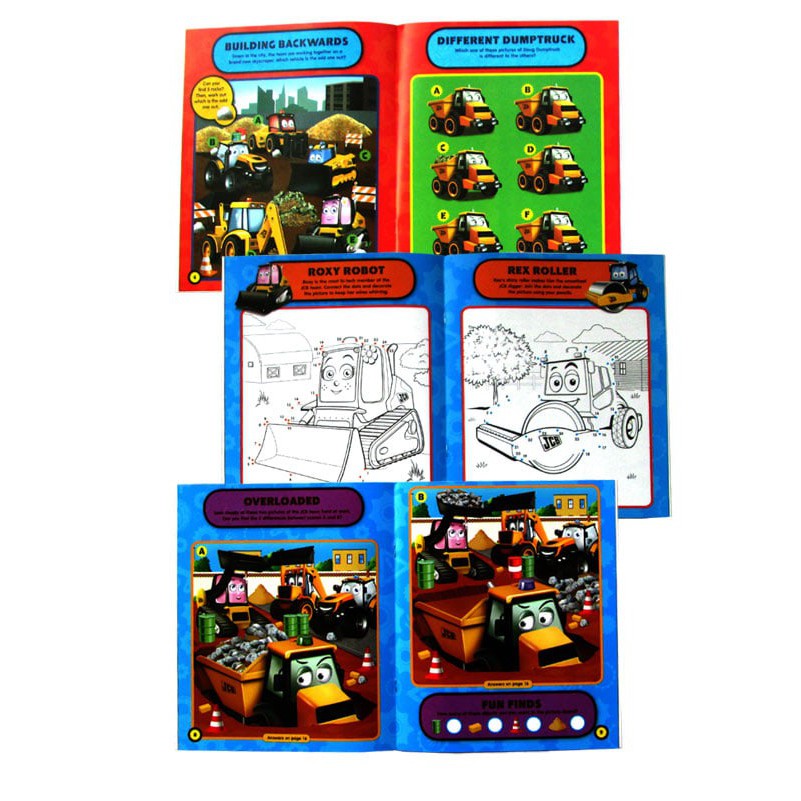 PREMIUM My First JCB Digger Fun Time Sticker and Activity Pack  PALING MURAH