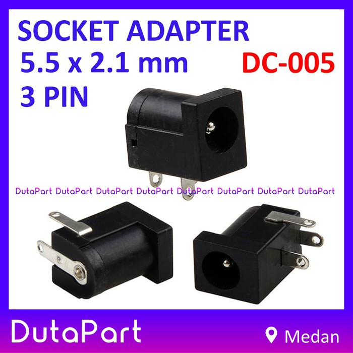 DC-005 DC Power Socket Jack Adapter Female 5.5*2.1mm 5.5x2.1mm 5.5x2.1