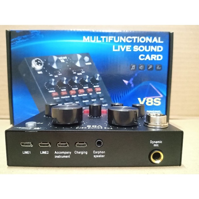 BLACK SPIDER MIXER V8S MULTIFUNCTIONAL LIVE SOUND CARD