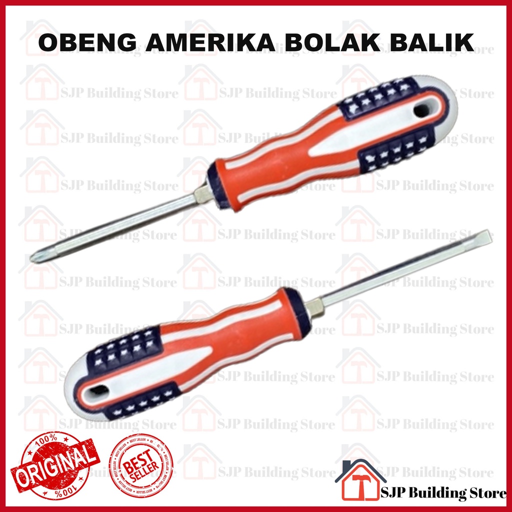 [COD] Obeng amerika bolak balik america 4 inch