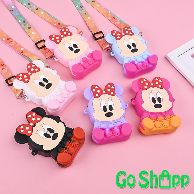 Tas Pop it Anak Karakter Mickey Import - Tas Anak Pop It Terbaru - Tas Selempang Anak Karakter Lucu - Tas Anak Lucu - Tas Anak Import [JL19]