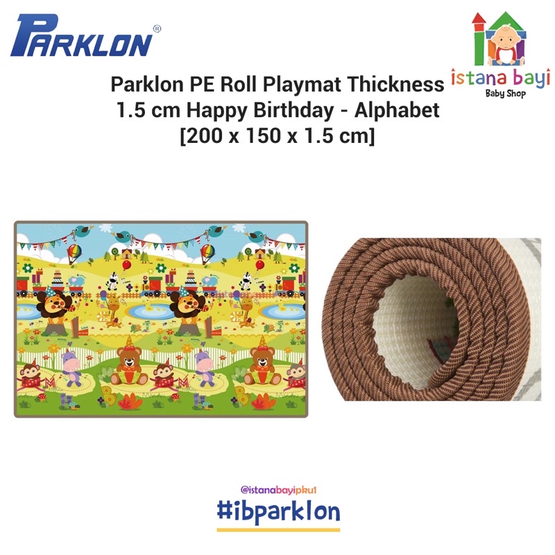 Parklon PE Roll Playmate Double Side 1.5cm / Playmate Bayi - KARPET ANAK