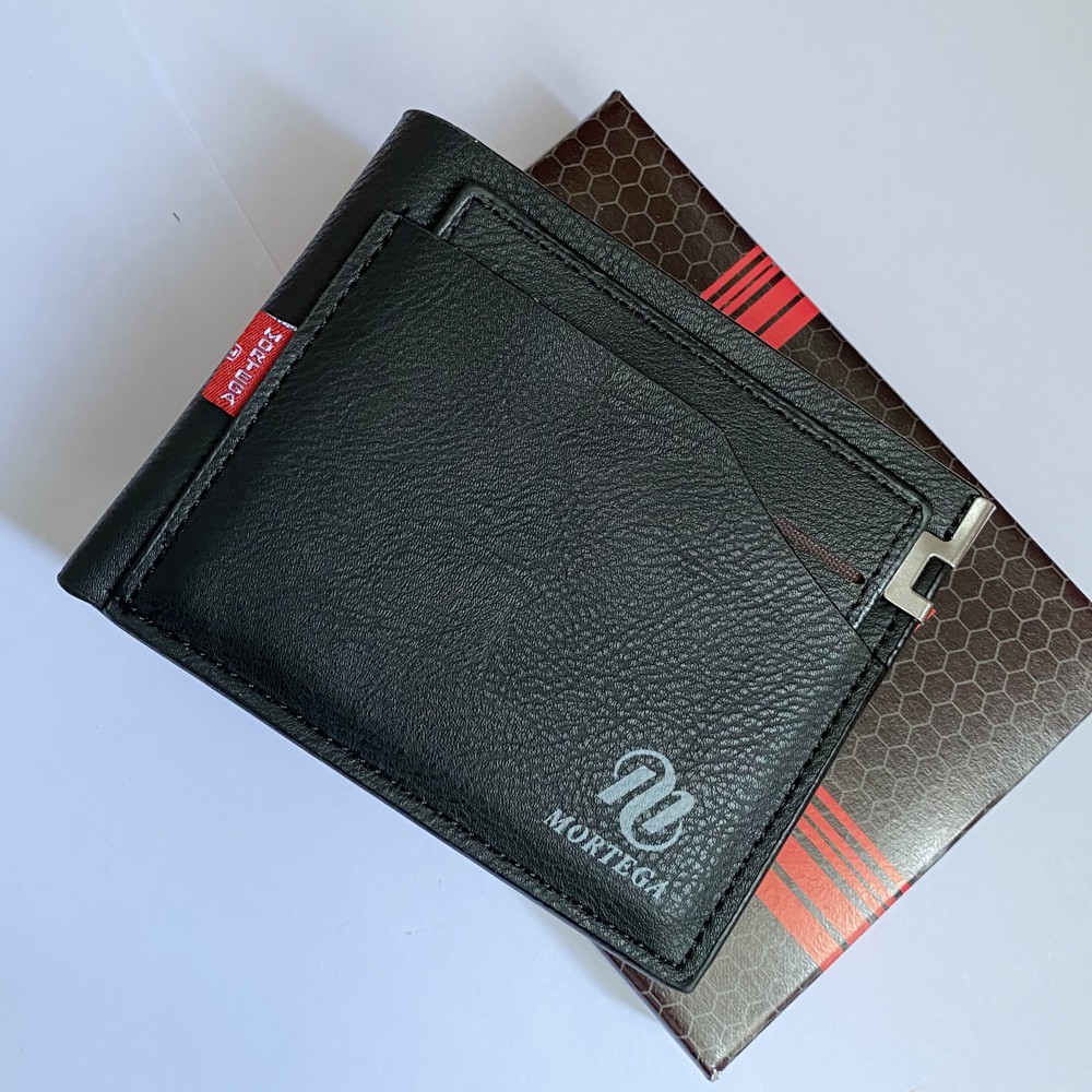 SHOPEE 6.6 SUPER SALE!! Fashion Dompet Pria Multicard M920 Dompet Kulit Pendek Premium - Black