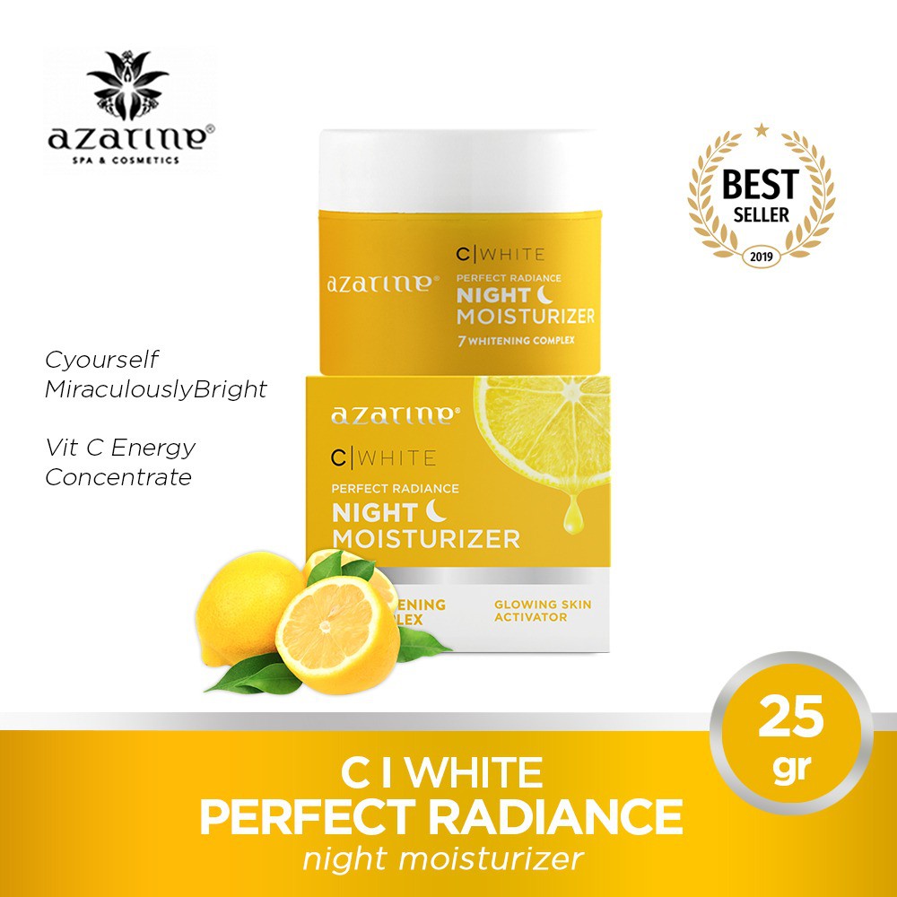Azarine Night Moisturizer 25 gr C White | Shopee Indonesia