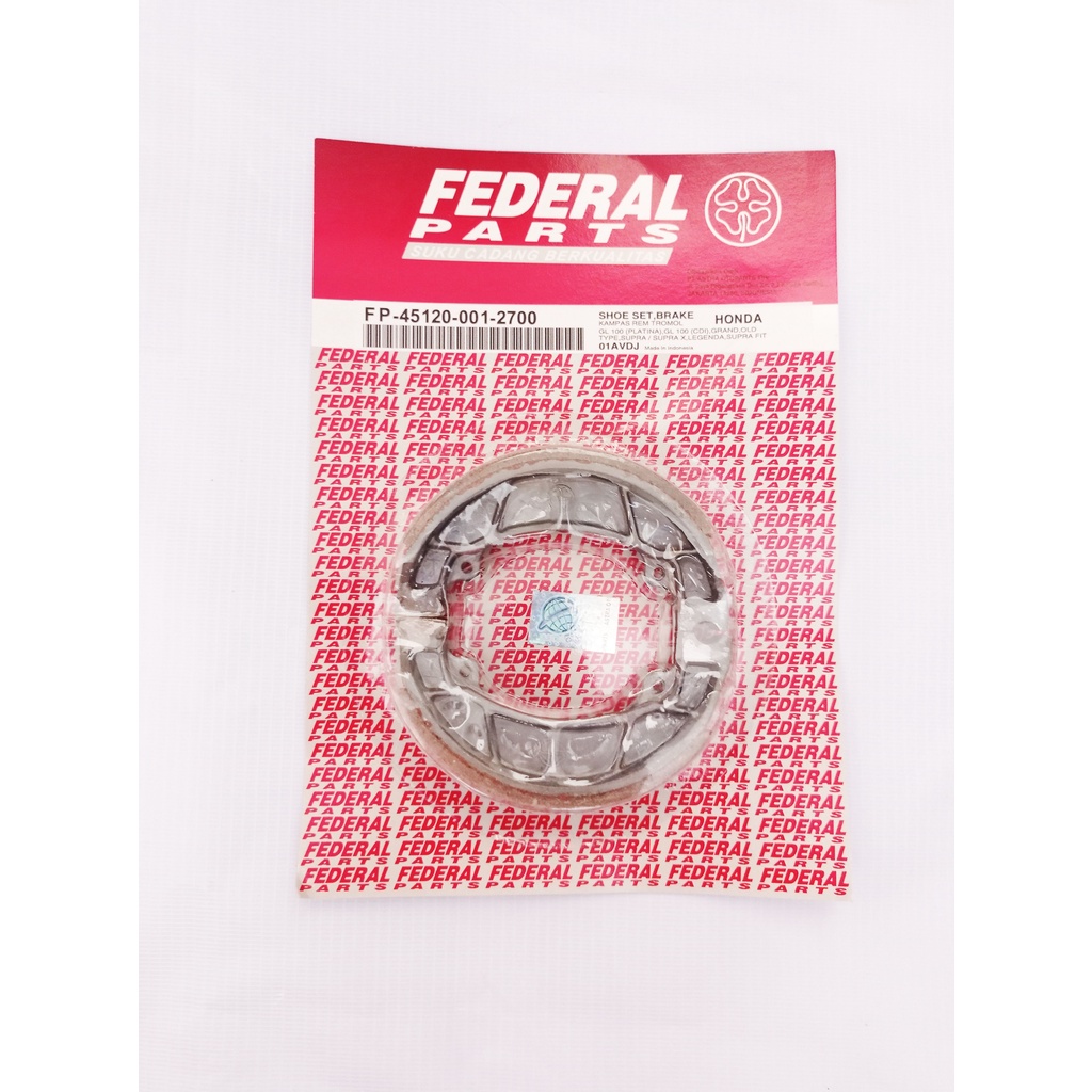 Kampas Rem FP-45120-001-2700 Federal Original Kampas rem GL100,Grand,OLD Type,Supra,Legenda Murah