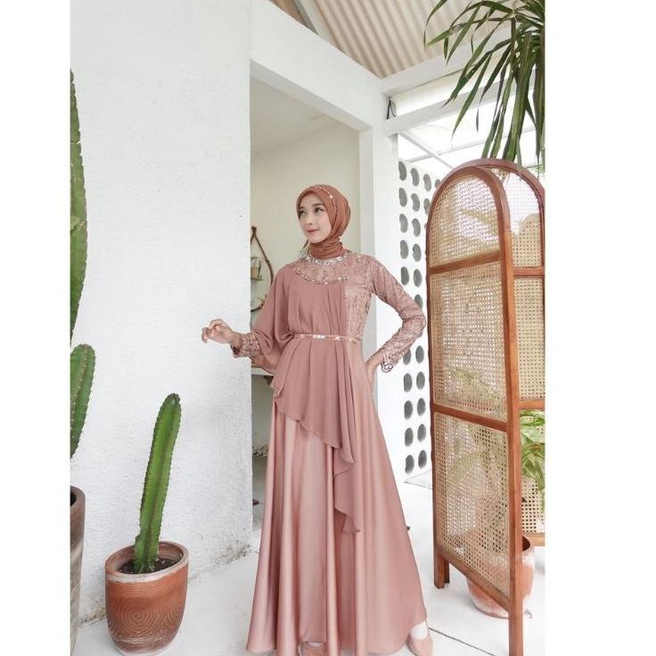 Wow Murah Meriah.. GAMIS 10 LOOK TRENDING ( READY JUMBO ) GAMIS PESTA TERBARU / GAMIS BRUKAT TERBARU