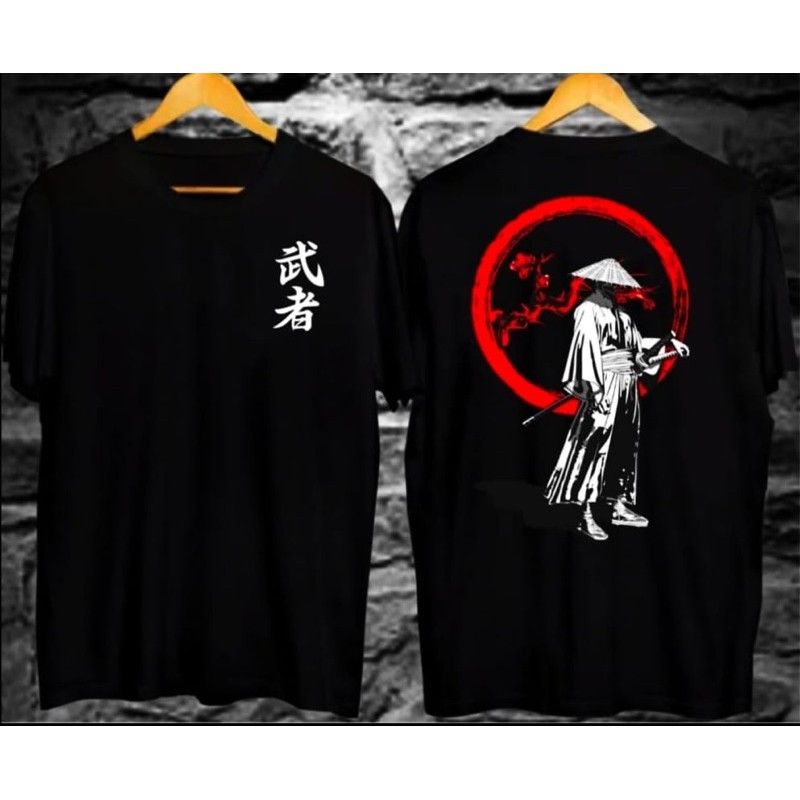 KAOS SAMURAI JEPANG TERMURAH,KAOS UNISEX LENGAN PENDEK KEKINIAN