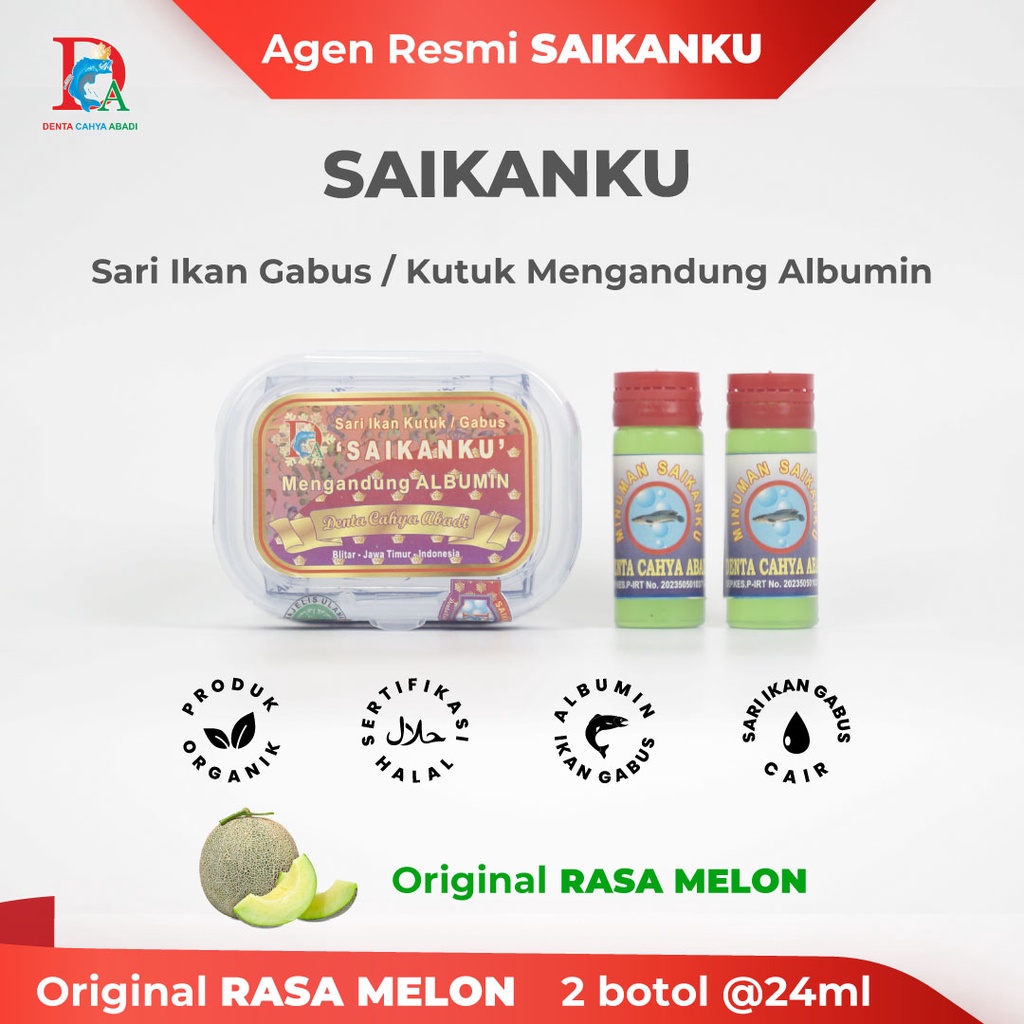 

Sari Ikan Gabus / Kutuk, SAIKANKU Rasa Melon