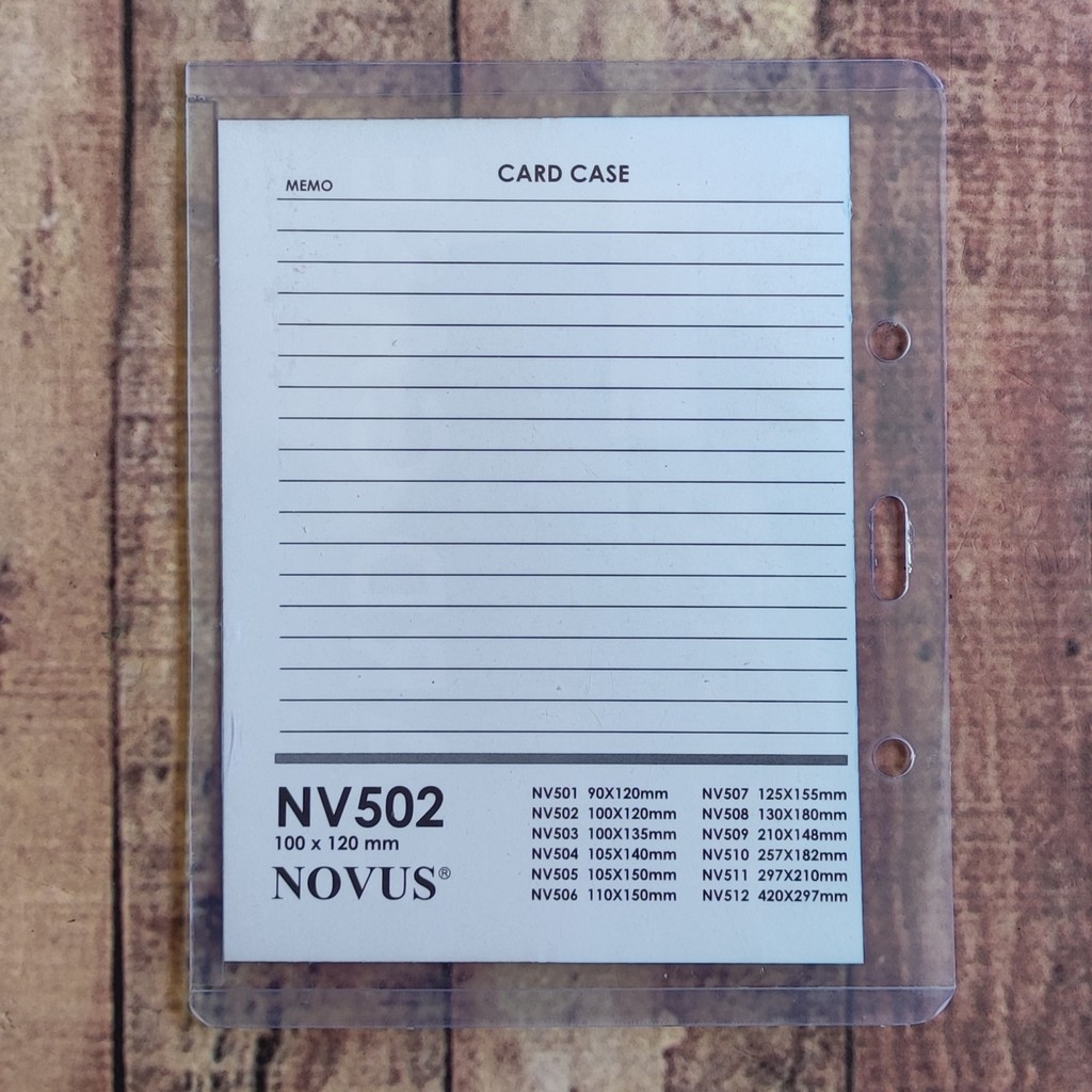 5Pcs Card Case Novus 502 100x120mm - Glue Card - Name Tag Tebal Plastik Tempat ID Card - Top Loader