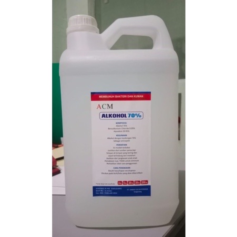 Alkohol 70% 5 liter - Kemenkes - ACM