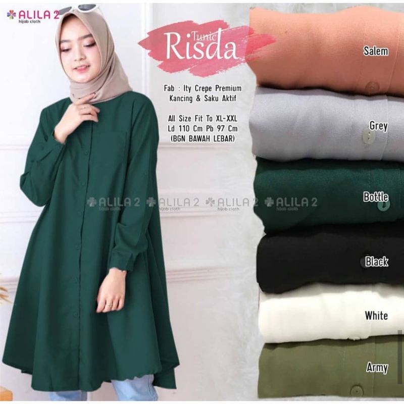 Risda tunik atasan wanita fashion remaja