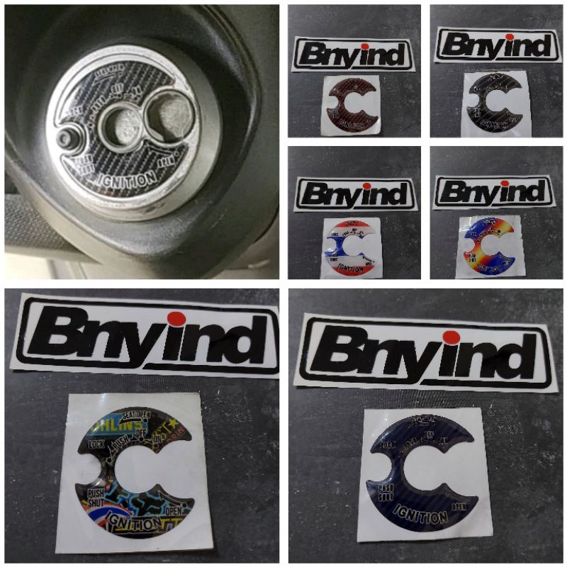 STICKER EMBLEM TUTUP KUNCI KONTAK YAMAHA NMAX AEROX LEXI SOUL GT 125 MX LAMA TIMBUL