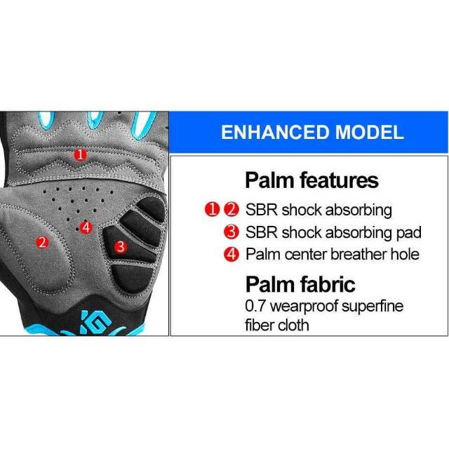 CoolChange Sarung Tangan Sepeda SBR Pad