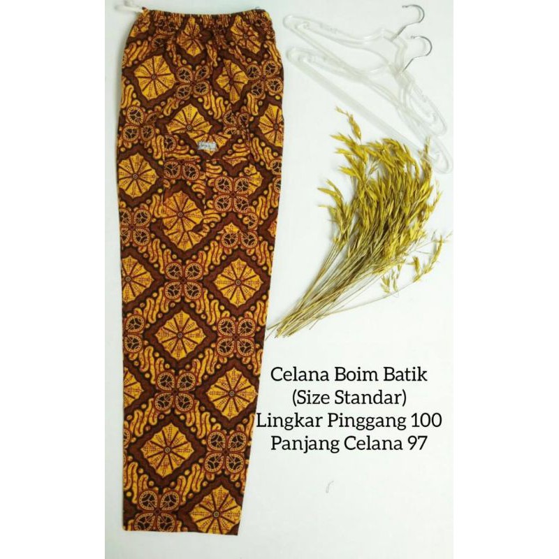 Celana Boim Batik Dewasa fit o XXL /JUMBO Big Size Xtra Harian Murah Panjang Santai Supplier Grosir#