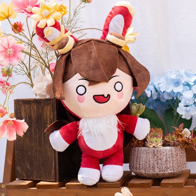 40cm Boneka Kelinci Genshin Impact Baron Bunny Amber Bahan Plush Untuk Cosplay