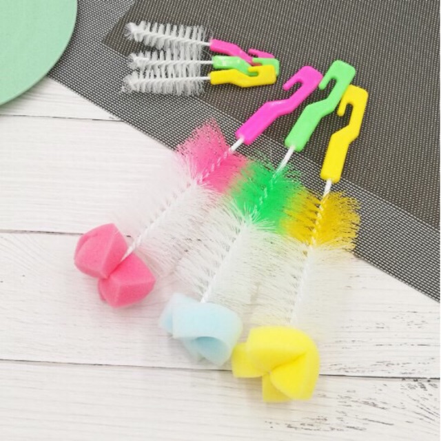 Sikat Botol Susu 2 IN 1 Spin Head Baby Brush Pembersih Sikat Botol Susu 2 IN 1 Spin Head Baby Brush Pembersih