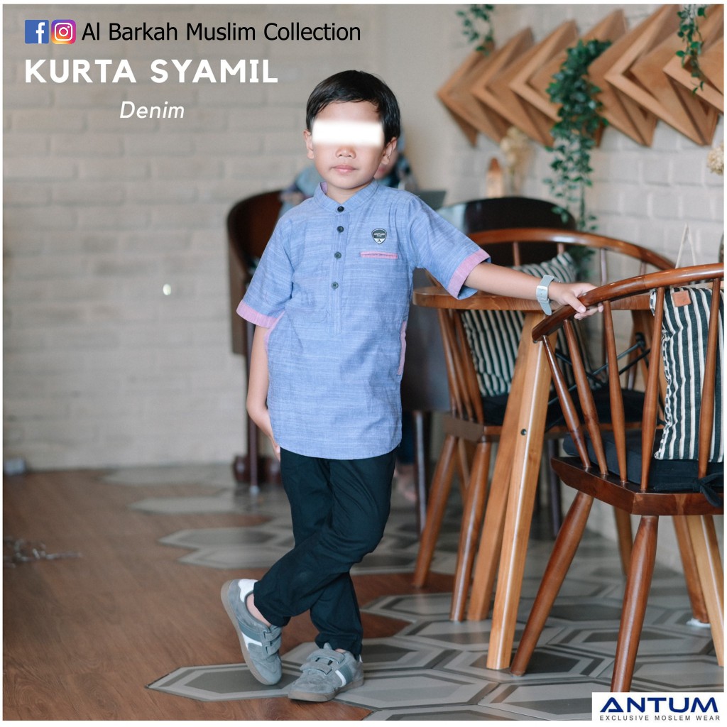 ANTUM Kurta Kids Syamil Interlace Slub XS-S