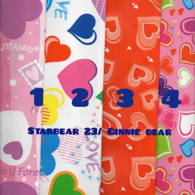 

Kertas Kado Glossy Motif Love