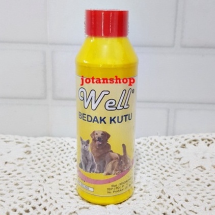 WELL Bedak Kutu obat anti tick flea Anjing Kucing Kelinci hewan 200 gram 200gr