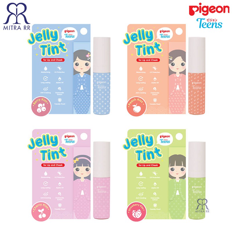 PIGEON TEENS Jelly Tint For Lip And Cheek | Pelembab Bibir Remaja | Lip Tint Remaja 2,2gr