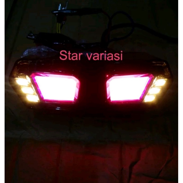 Lampu stop belakang model msx rx king led plus sien sen