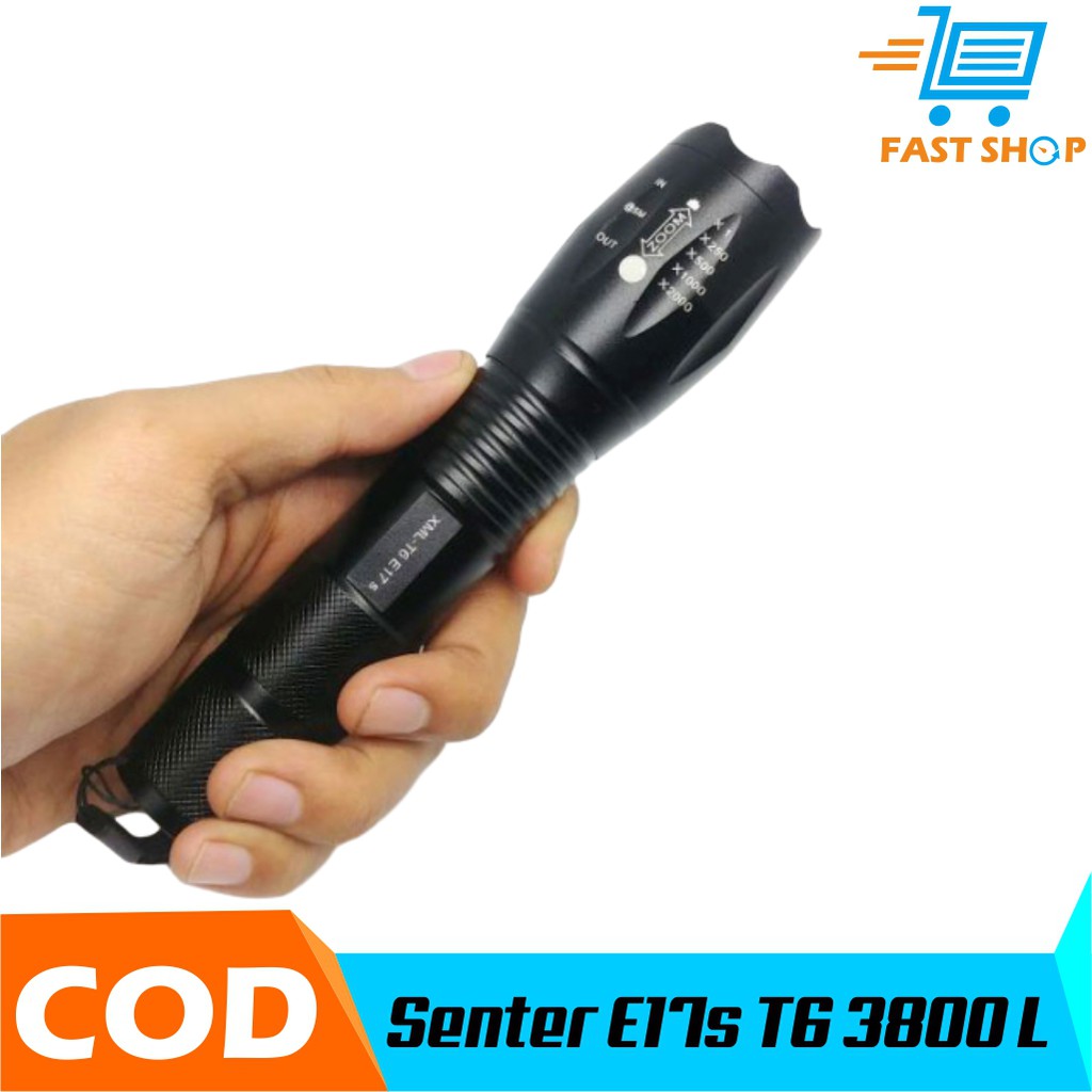 Senter E17S Mini LED Cree XM-L T6 3800 Lumens