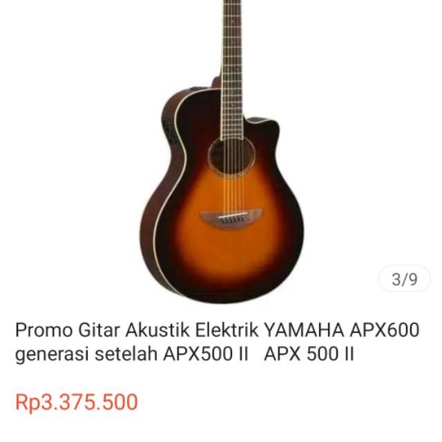 Gitar akustik yamaha apx 500ii oroginal