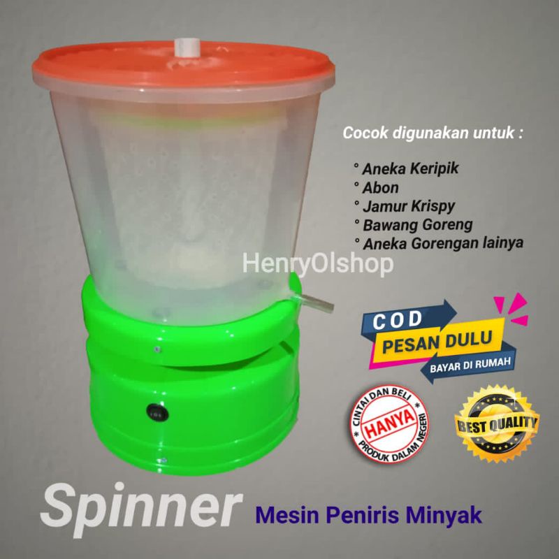 Spiner Peniris Penyaring Pengering Minyak Goreng kapasitas 3 liter