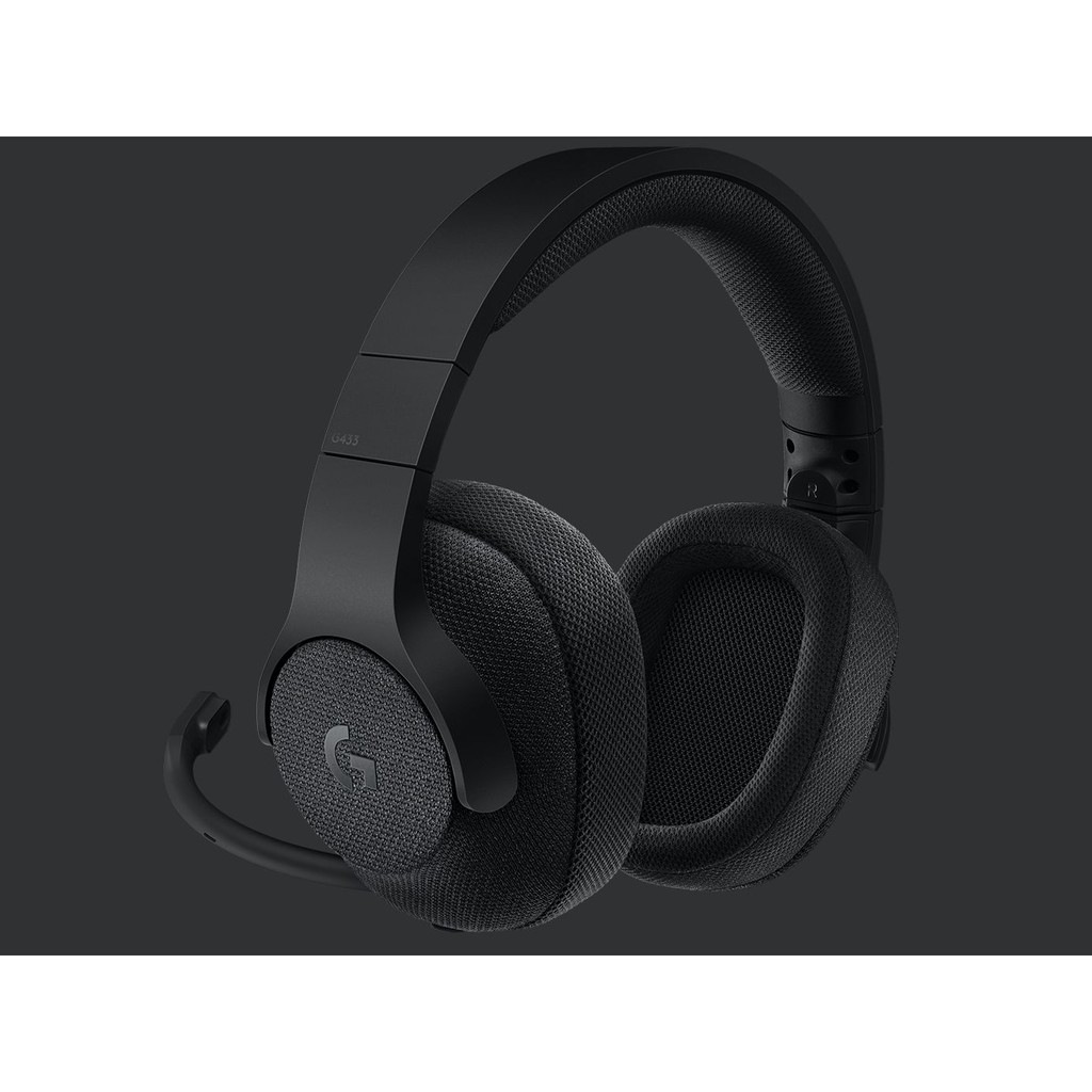 Headset Logitech G433 7.1 Wired Gaming Headset - Black / Hitam