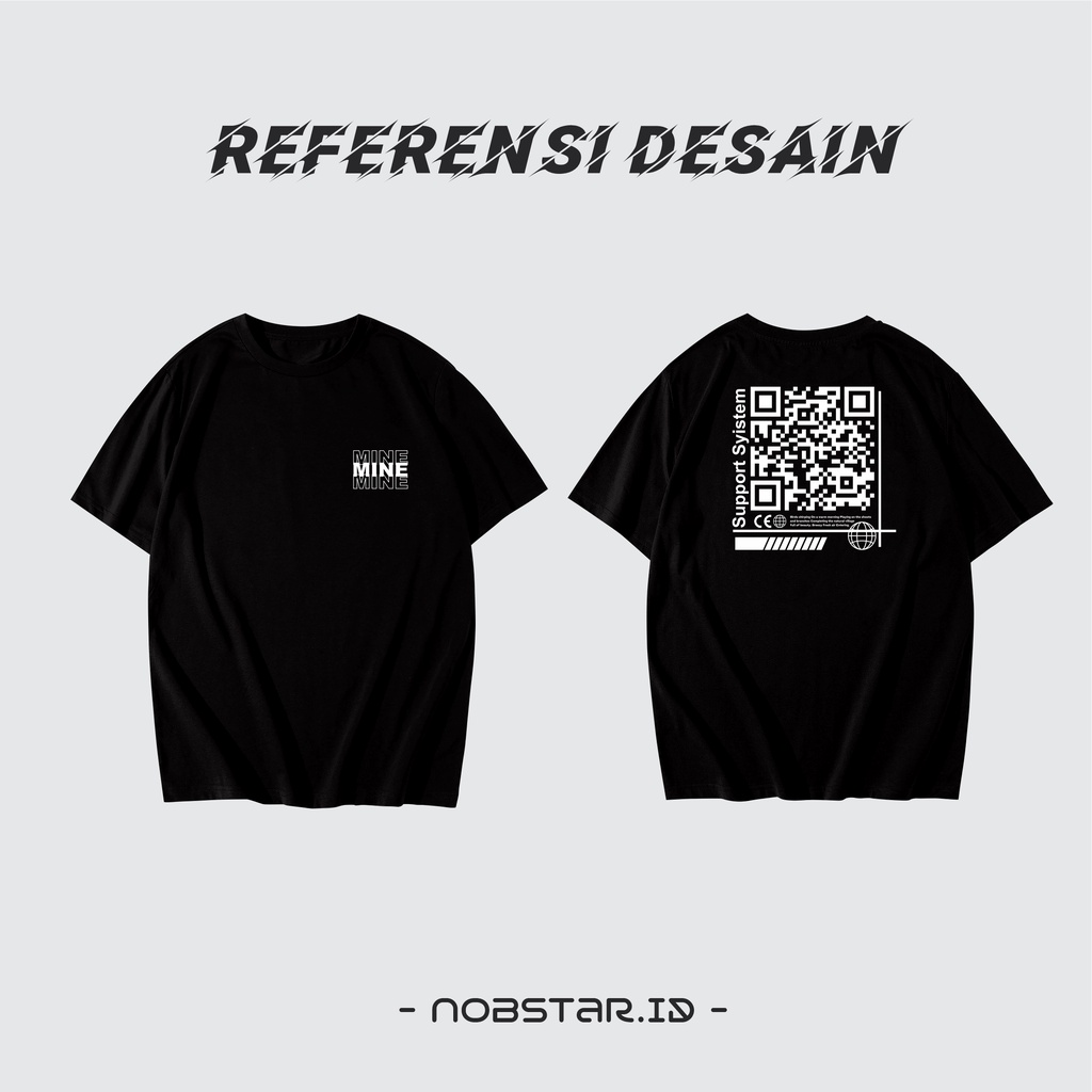 KAOS CUSTOM BARCODE SATUAN | KAOS SCAN ME QR CODE | KAOS CUSTOM SATUAN HARGA TERMURAH | SIZE S - XXL