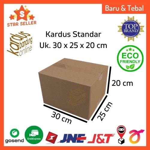

Kardus Box Karton Kotak Dus Packing Medium Polos Uk. 30x25x20 BFlute Tebal 3 mm untuk Sembako Hampers