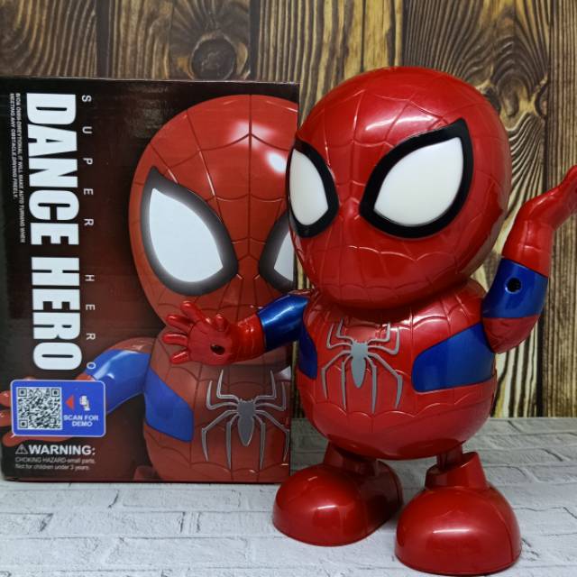 spiderman dancing robot