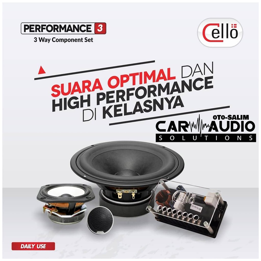 Cello Performance 3 Latest Model 2018 3-Way Component Set