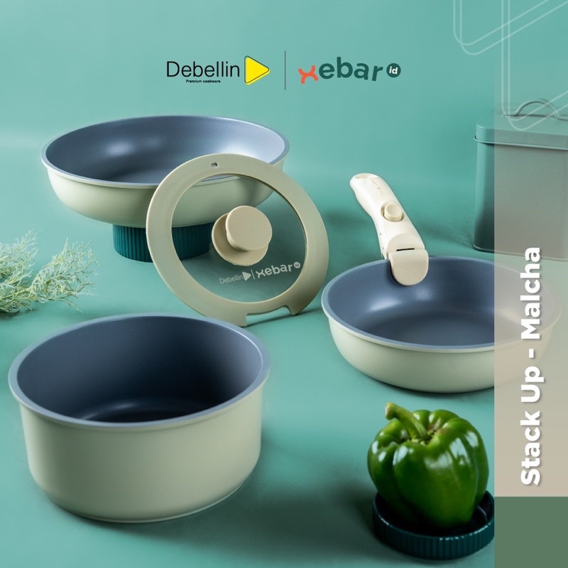 Debellin X Xebar Cookware Set - Fry Pan & Sauce Pan, Stack Up Series