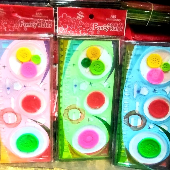 

ORIii Penggaris Putar Bentuk Bunga / Penggaris Rotary Geometrik / Spirograph 'g: