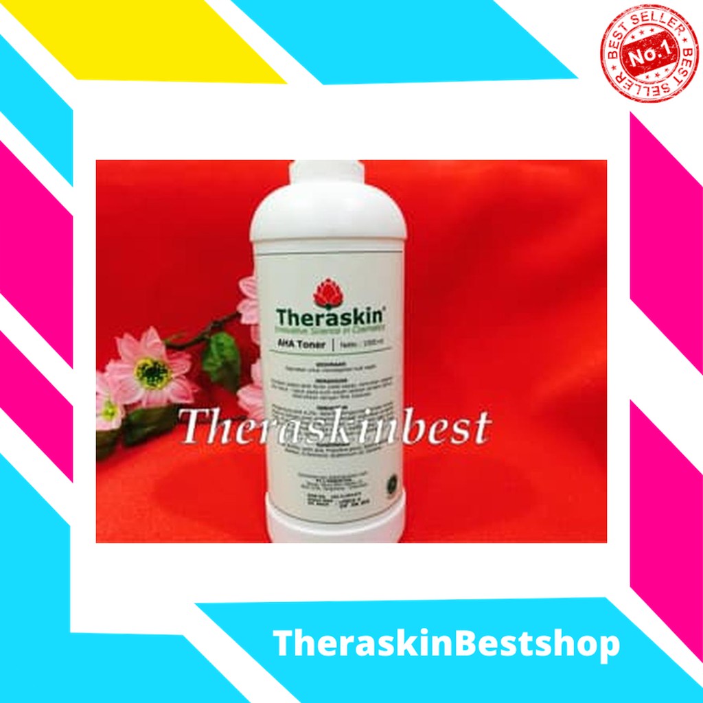 Theraskin AHA Toner 1000 ml ( 1 Liter) BPOM, Garansi Produk Resmi