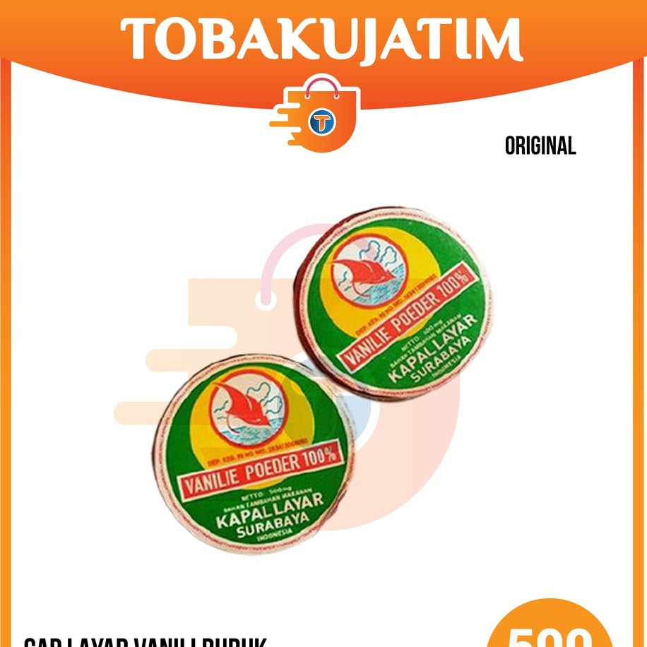 

Vanili Powder / Vanili Bubuk / Vanili Cepuk Cap Layar (1 slop isi 6pcs)